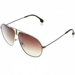 Sport Bound Aviator Sunglasses - Black Gold/Brown Gradient - CO17XHU3QUL $54.19