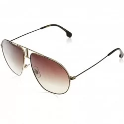 Sport Bound Aviator Sunglasses - Black Gold/Brown Gradient - CO17XHU3QUL $54.19
