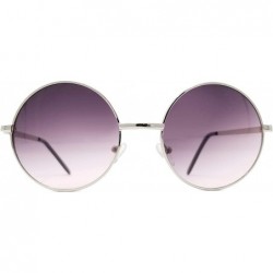 Round Retro Hippie Round Lennon style Color lens IL1014 - Silver/ Grey Pink - CN18L7U8G07 $24.01