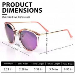 Oversized Retro Classic Polarized Sunglasses for Women-UV400 Lens sunglasses for female fashion Pop Sun Eye Glass - CW18QWZSX...
