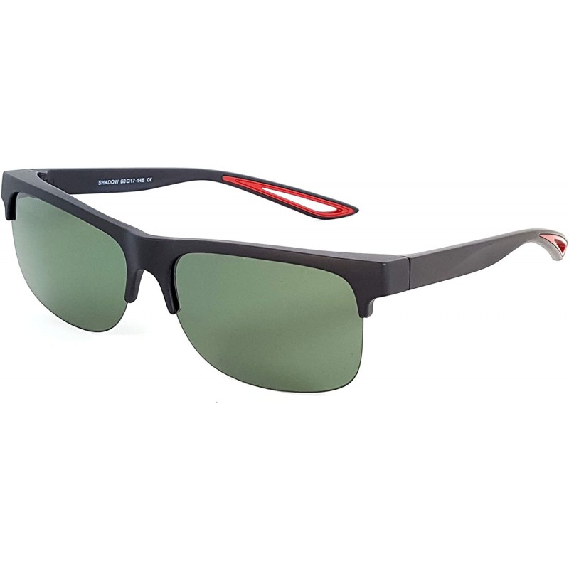 Sport Fit Over Polarized Sunglasses Driving Clip on Sunglasses to Wear Over Prescription Glasses - Black-red-green - CL18SHSE...