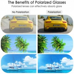 Sport Polarized Sports Sunglasses - Sports Sunglasses for Men Women - Cycling Driving Fishing Glasses UV Protection - C5190E8...