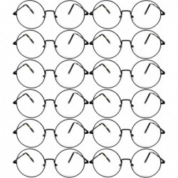 Round 12 Round Retro Vintage Circle Tint Sunglasses Metal Frame Colored Lens Small lens - Round_56_blk_clear_12p - C4185TA5DS...