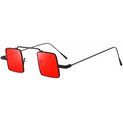 Semi-rimless Polarized Sunglasses - Unisex Lightweight Shades Square Mirror Sun Glasses for Women/Men - A - CR18OM5AE67 $9.95