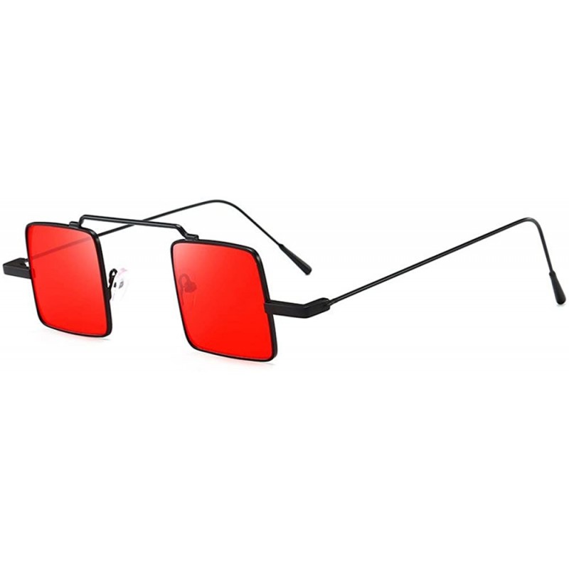 Semi-rimless Polarized Sunglasses - Unisex Lightweight Shades Square Mirror Sun Glasses for Women/Men - A - CR18OM5AE67 $9.95