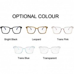 Round Optical Clear Glasses Frame Men Women Vintage Square Eyeglasses Fake Glass Retro Handmade Lens Transparent - C4198ZTEE6...
