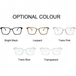 Round Optical Clear Glasses Frame Men Women Vintage Square Eyeglasses Fake Glass Retro Handmade Lens Transparent - C4198ZTEE6...