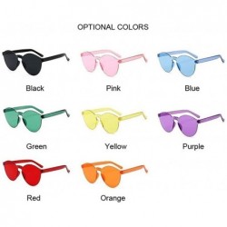 Rimless Rimless Vintage Round Mirror Sunglasses Women Luxury Sun Glasses Female - Yellow - CB198XWRH0R $12.52