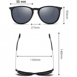 Round sunglasses for women Men Metal Round Shades Male Sun Glasses Women - C3-leopard - CE18WZUQ5NL $27.11