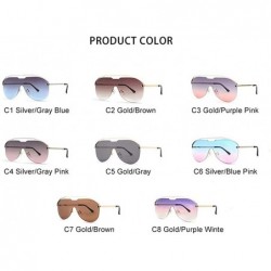 Rimless New Sunglasses Metal Rimless Sun Glasses Brand Designer Pilot Sunglasses Women Men Shades Top Fashion Eyewear - CK199...