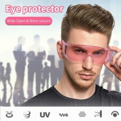 Square Safety Goggles Protection Protective Explosion proof - Pink - CM1977XMTUQ $11.23