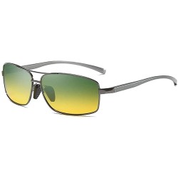 Oversized Womens Sunglasses Glasses Polarized Lens Wellington Sunglasses Pouch Cross Set Unisex Glasses - Sliver+green - CI18...
