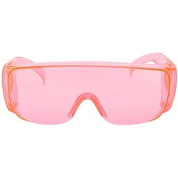 Square Safety Goggles Protection Protective Explosion proof - Pink - CM1977XMTUQ $11.23