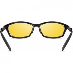 Sport Night Driving Glasses HD Polarized Glasses Men's Fashion Women's Sunglasses Gift - Angle Blck 2 - C0194DW2N2K $27.69