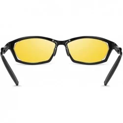 Sport Night Driving Glasses HD Polarized Glasses Men's Fashion Women's Sunglasses Gift - Angle Blck 2 - C0194DW2N2K $27.69