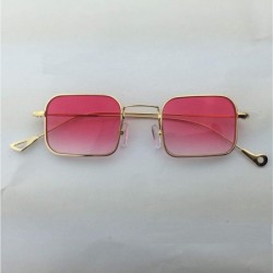 Oversized Sunglasses Women Small Frame Polygon Sunglasses men Brand Designer Blue Pink Clear Lens Sun Glasses - 12 - CX18W7GI...