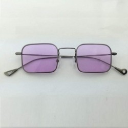 Oversized Sunglasses Women Small Frame Polygon Sunglasses men Brand Designer Blue Pink Clear Lens Sun Glasses - 12 - CX18W7GI...