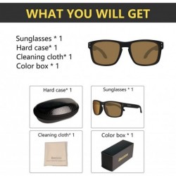 Square Polarized Sport Sunglasses for Men and Women- 100% UV Protection. Includes hard case- cleaning cloth. - CB18ZNMYSN4 $1...