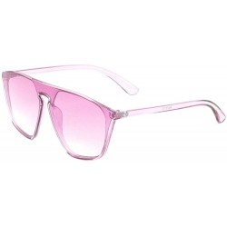 Shield Retro Crystal Geometric One Piece Shield Sunglasses - Purple - C1197U6RZCC $16.66