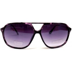 Aviator Gradient Purple & Gold Mobster Aviator Sunglasses Dark Lenses - CP11UOJ86LJ $10.73