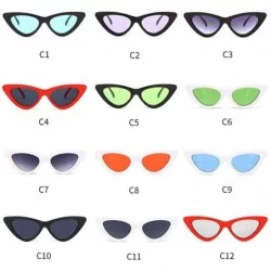 Cat Eye Women's Vintage Cat Eye Sunglasses - Plastic Fashion Eye Shades Sunglasses to Choose 2020 New Fashion - CH1979WMW74 $...