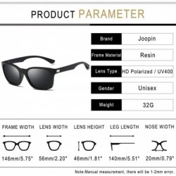 Oversized Square Sunglasses Polarized for Men - Retro Men's Driving Sunglasses Oversized E8921 - 2 Pack (Black+brown) - CO18W...