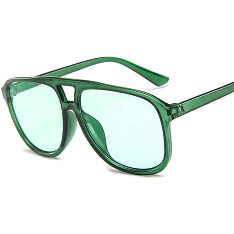 Oval sunglasses for women Glasses Men Sunglasses Female Oval Sun Glasses Eyewear - Green - CM18WZUI0W5 $27.94