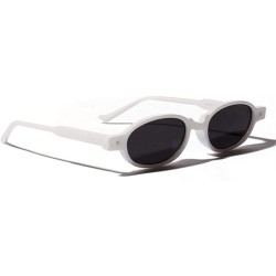 Aviator Small Oval Sunglasses Women Vintage Fashion Sun Glasses Leopard As Picture - Black - C7185DZ5DUS $10.78