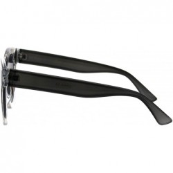 Square Womens Square Frame Sunglasses Modern Designer Style Shades UV 400 - Clear Grey Brown - CK18ILRUG9I $9.78