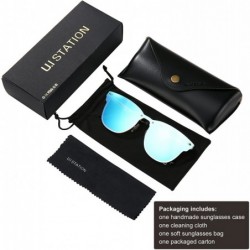 Rimless Mirrored Sunglasses for Women Men - Rimless Metal Frame UV400 with sunglasses case 3576 - Black - CN187G3Q43S $8.71