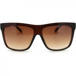 Oversized Oversized Square Sunglasses Stylish Modern Arrow Design Unisex - Brown - C51856M322T $9.61