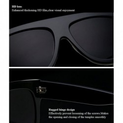 Oversized Mens Womens Outdoor Oversized Sunglasses Driving Protection 2 Colors - Transparent - CW18CXGWNDQ $14.74
