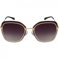 Rimless Womens Fashion Designer Inspired Rimless Sunglasses Flat Mirroed Lens UV Protection - C918YLD8I5K $9.59