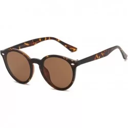 Round Unisex Retro Vintage Circle Round UV Protection Fashion Sunglasses - Tortoise - CO18WSEM9QH $36.35