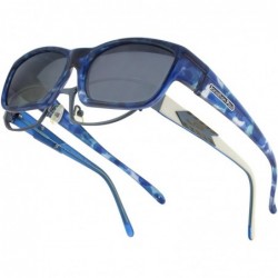 Sport Eyewear Sunglasses - Coolaro / Frame Blue Blast Lens Polarvue Grey - CC11F2RHSNF $60.56