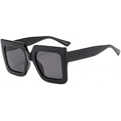 Rimless Pop Sunglasses Vintage Retro Big Frame Sunglasses Sunglasses Exaggerated Eyewear (F) - F - C418R3S8Q30 $20.07