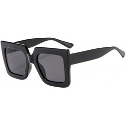 Rimless Pop Sunglasses Vintage Retro Big Frame Sunglasses Sunglasses Exaggerated Eyewear (F) - F - C418R3S8Q30 $16.91