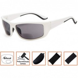 Sport Sports Bifocal Sunglasses TR90 Frame Reading Sunglasses - White-grey-lens - CV18NC3363N $8.64