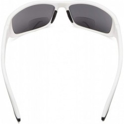 Sport Sports Bifocal Sunglasses TR90 Frame Reading Sunglasses - White-grey-lens - CV18NC3363N $8.64