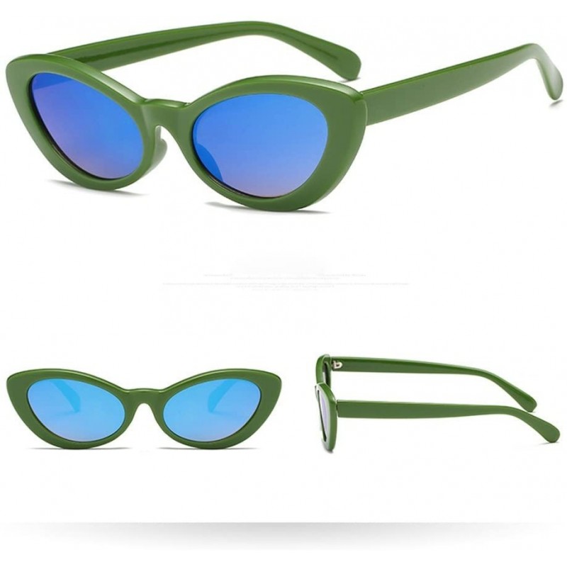 Aviator Women Men Vintage Cat Eye Panelled Sunglasses Eyewear Retro Unisex Luxury Accessory (Multicolor) - CQ195N20WUK $7.95
