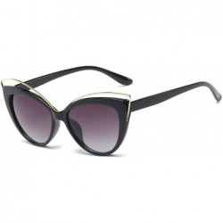 Wrap Retro Fashion Sunglasses Non-Polarized Personality Anti-UV Eyewear Casual Sunglasses - Black - CR18A4ZKSSD $11.59