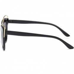 Wrap Retro Fashion Sunglasses Non-Polarized Personality Anti-UV Eyewear Casual Sunglasses - Black - CR18A4ZKSSD $11.59