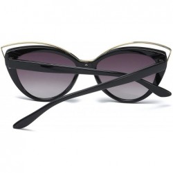 Wrap Retro Fashion Sunglasses Non-Polarized Personality Anti-UV Eyewear Casual Sunglasses - Black - CR18A4ZKSSD $11.59