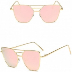 Rimless Fashion Unisex Vintage Irregular Fashion Mirror Sun9134pk - C518RS6D5M5 $13.63