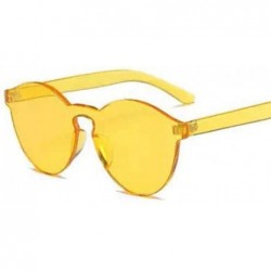 Rimless Rimless Sunglasses One Piece Mirror Reflective Eyeglasses For Mens Women - 3 - C718U8OEWGT $43.08