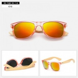 Goggle Bamboo Sunglasses For Men Women Travel Goggles Sun Glasses Vintage C3 Multi - C12 - CM18YZW2T3A $11.21