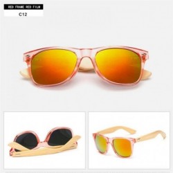 Goggle Bamboo Sunglasses For Men Women Travel Goggles Sun Glasses Vintage C3 Multi - C12 - CM18YZW2T3A $18.52