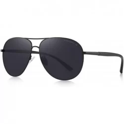 Oversized Oversized Polarized Sunglasses Protection - Black - CK18XZKWEAL $25.33