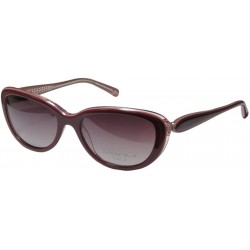 Round 7249k Womens/Ladies Designer Full-rim Gradient Lenses Sunglasses/Shades - Plum - CT127ZA36AN $15.93