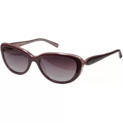 Round 7249k Womens/Ladies Designer Full-rim Gradient Lenses Sunglasses/Shades - Plum - CT127ZA36AN $33.22